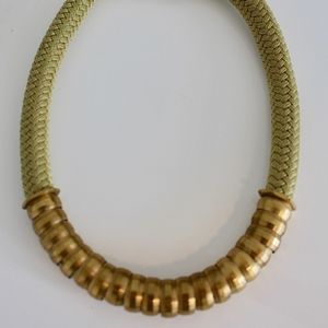 Holst + Lee Hammered Metal & Rope Necklace